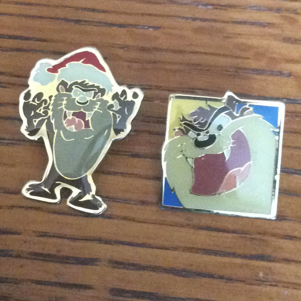 RARE 1993 Tasmanian Devil Brooch Lapel Warner Bros